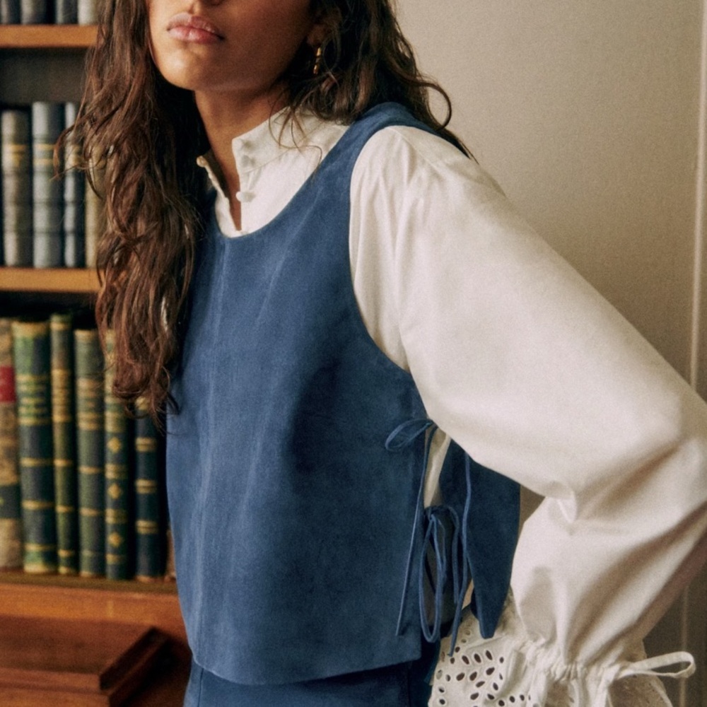 Sézane suede vest
